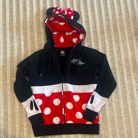 Disney Jackets & Blazers - Disney Black and Red Minnie Mouse Sweatshirt
